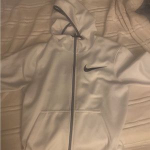 White nike zip up